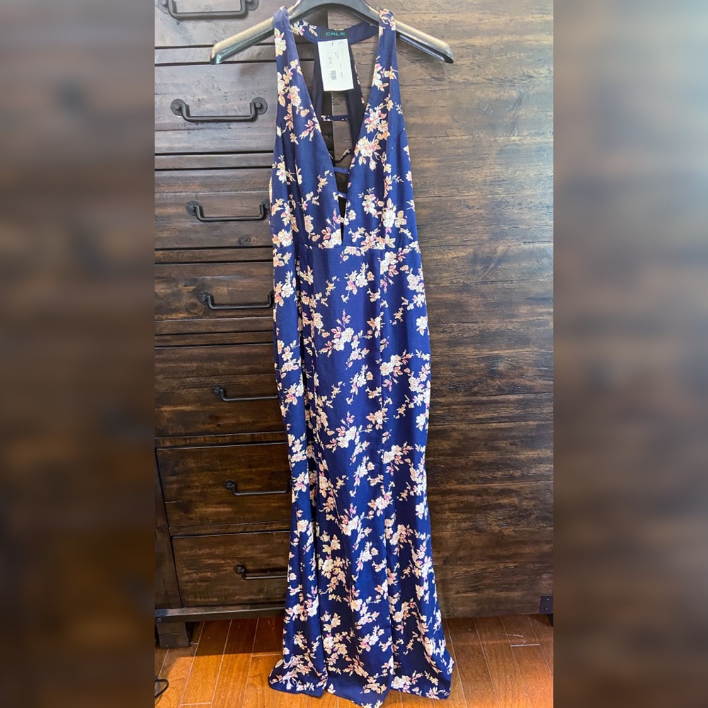 Floral Halter Maxi Dress - NWT